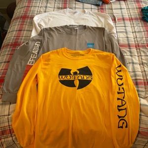 Undefeated and Wutang Long Sleeve Tees Bundle Deal
